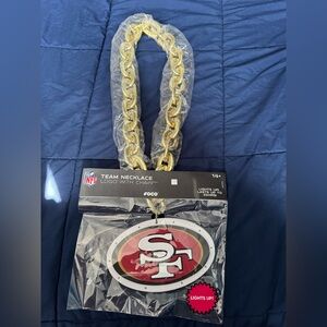 New Official SF 49ers Light-Up Chain Necklace - $45